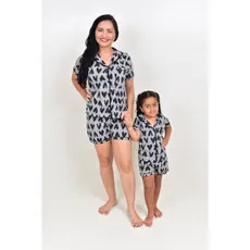 Kit Pijama Mãe Filha Americano Feminino Confortável Família