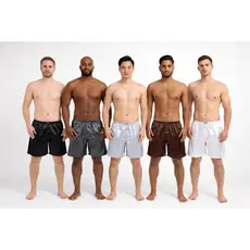 Kit 5 Cuecas Samba Canção Short Masculino Adulto Cetim Seda