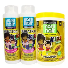 Kit Hidratrat Kids com Creme para pentear Maracujá Natuhair 1 kg