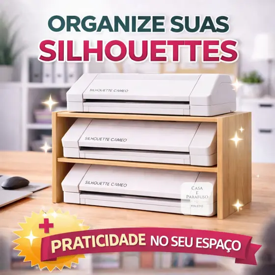 Organizador Premium para Silhouette – 3 Níveis | Mais Praticidade e Espaço- 115