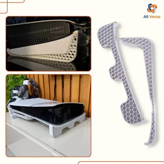Suporte Horizontal para PS5 Slim com Disco | Encaixe Firme, Estável e Seguro