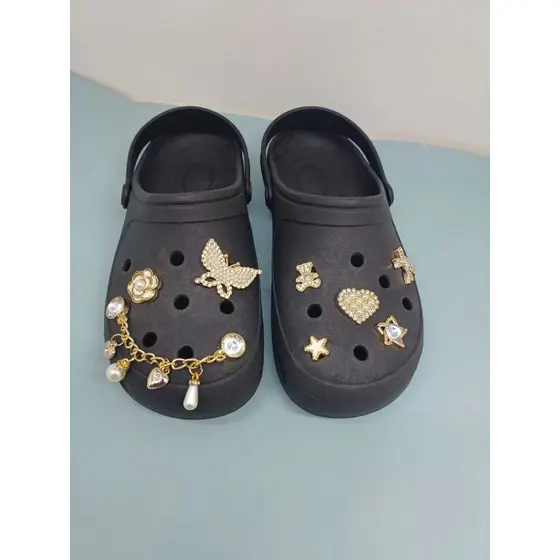 sandália babuche corrente feminino Com strass Montada da sua preferência Linda Leve Confortavel
