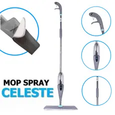 Mop Spray Magico Com Reservatório De Limpeza Microfibra Refil - Original CELESTE