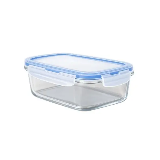 Kit com 1/3/5 Potes de Vidro 1500ml Hermético Marmita Fit com Tampa 4 Travas