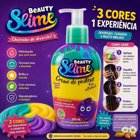 Creme de Pentear Colors Beauty Slime
