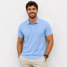 Camisa Polo Tecnologica Tecido Gelado Elástico Manga curta .