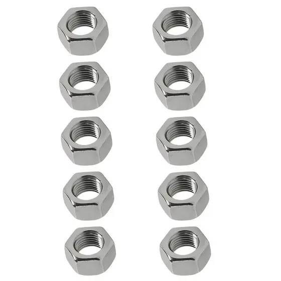 Porca Sextavada 1/4 Chave 7/16 Aço Zincado Branco 1000und