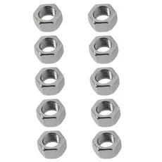 Porca Sextavada 1/4 Chave 7/16 Aço Zincado Branco 1000und