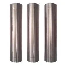 Duto 6 Polegadas Inox 304 Escovado Kit 3 Metros - Lareiras