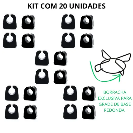 Borracha Suporte da Trempe Grade Cooktop Fogão Atlas Consul Itatiaia Mondial Fischer