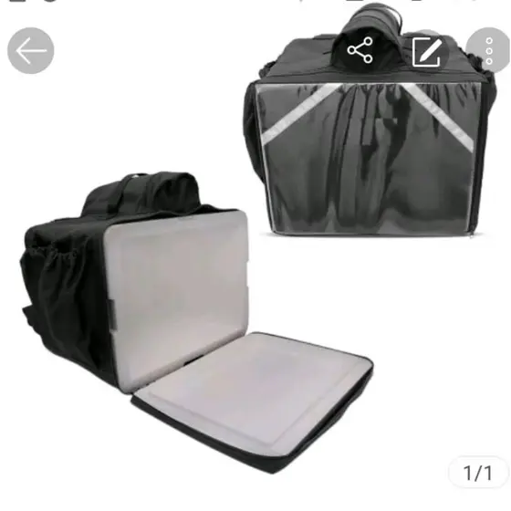 Bolsa Bag Mochila Térmica Pizza 45 litros Com Isopor Delivery  lanches .