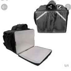 Bolsa Bag Mochila Térmica Pizza 45 litros Com Isopor Delivery  lanches .