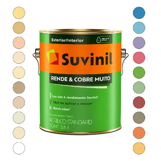 TINTA FOSCO CAMURÇA 3,6LT RENDE E COBRE MUITO PREMIUM