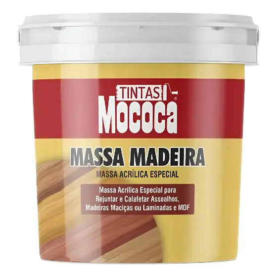 MASSA PARA MADEIRA CORREÇÃO BRANCO 350G MOCOCA