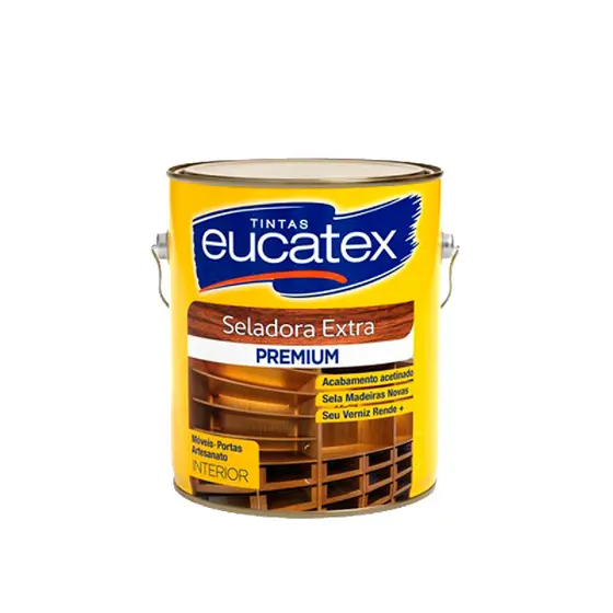 SELADORA EXTRA PARA MADEIRAS INCOLOR ACETINADA 3,6LT EUCATEX