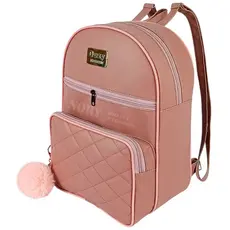 Bolsa Mochila Feminina - de Couro Sintetico Bolsas femininas de moda + CHAVEIRO POMPOM
