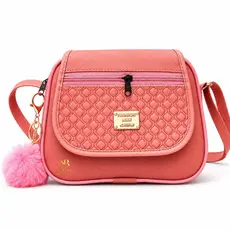 Bolsa Transversal Feminina Pequena Preta com 3 Zíperes | Compacta, Elegante e Prática