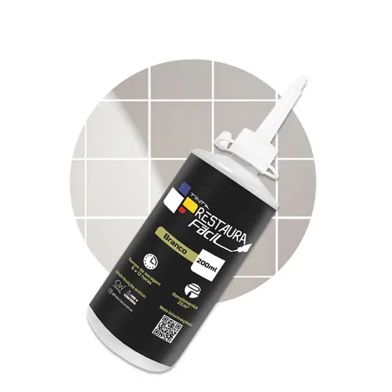 Tinta Restauradora Para Rejunte Restaura Fácil 200ml Crie & Construa