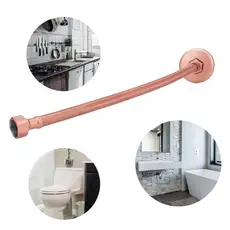 Engate Flexível Inox Trançado Rose Gold