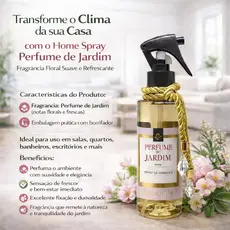 Home Spray Aromatizador de Ambientes Perfume de Jardim 200ml - Lexun's