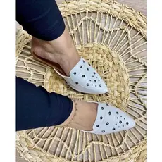 Mule Sapatilha Muller Sandalia Sapato Rasteira Pedras Ribite Confortável Envio Imediato