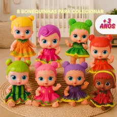 Bonecas Coleção Frutinhas Brinquedo Bebe Infantil Cheirinho De Frutas Promoção Cotiplás