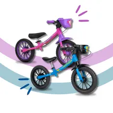 Bicicleta de equilíbrio infantil Nathor sem pedal com freio balance bike