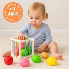 Cubo Didático Elástico Multi Sensorial Entrelaçado Pedagógico Encaixe Colorido Aprendizagem