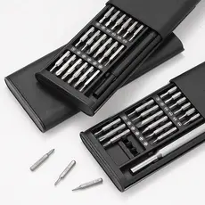 Jogo de Ferramentas de Precisão 24 Peças Chave Magnética para Celular Notebook Óculos e Reparos