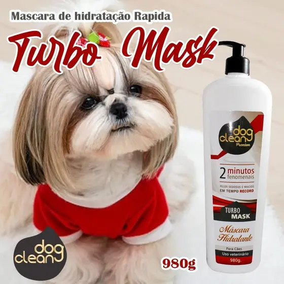 Mascara para Cachorro hidratação Rápida Turbo Mask -Dog Clean 1Litro