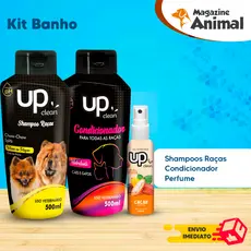 Kit banho Shampoo Para Cachorro pet Shampoo para cães Chow Chow - Spitz + Condicionador Universal