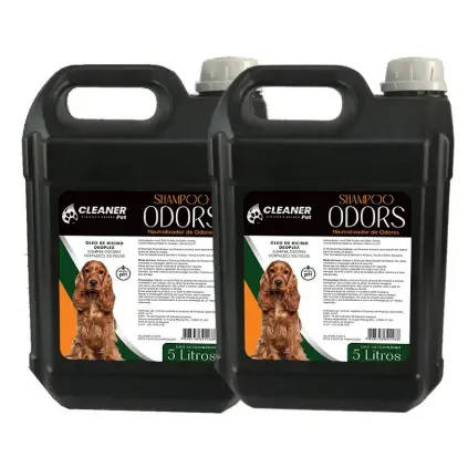 kit 2 Shampoo Profissional Para Cachorro Shampoo Neutralizador de odores 5 litros Cleaner