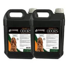 Kit 2 Shampoo Neutralizador de Odores 5L + Desembaraçador 500ml Banho e Tosa Profissional para Cães