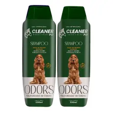 Kit 2 Shampoo para cachorro shampoo Neutralizador de Odores CLEANER 500ml