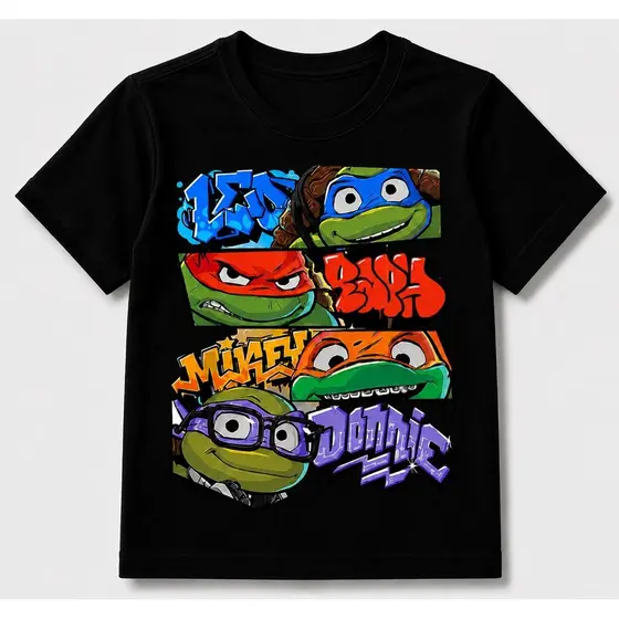 Camiseta Infantil Menino Tartarugas ninjas