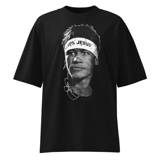 Camiseta Masculina Oversized Neymar 100% Jesus