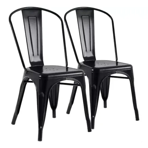 Kit 2 Cadeiras Design Tolix Sala De Jantar Área Gourmet Masterchair