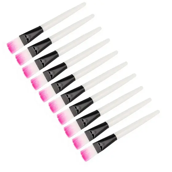 10pcs Máscara De Nylon Escovas Escova Macia Limpeza Da Cabeça Facial Ferramentas De Maquiagem Base Beleza Profissionais