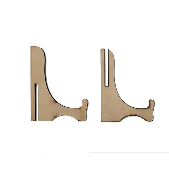Kit 5 Suportes De Prato Quadro E Azulejo Bordado Em MDF 3 mm Embalagem Com 5 Unidades