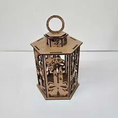 Luminária Natalina Em Mdf Enfeite Decoração Mesa