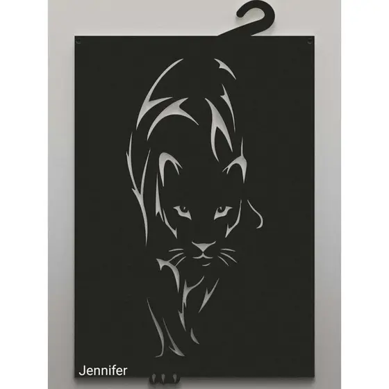 Quadro decorativo tigre mdf personalizado