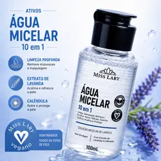 Água Micelar 10 em 1 100ml Miss Lary