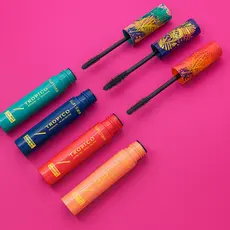 Máscara para cílios trópico definição curva e volume aplicador em silicone ruby rose