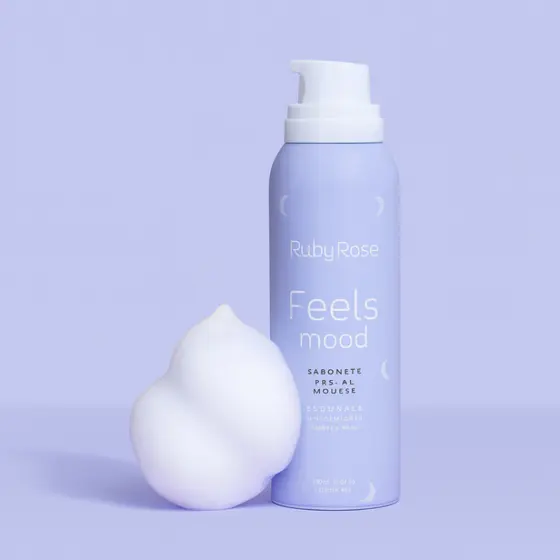 Sabonete Facial Mousse Feels Mood 150ml Ruby Rose