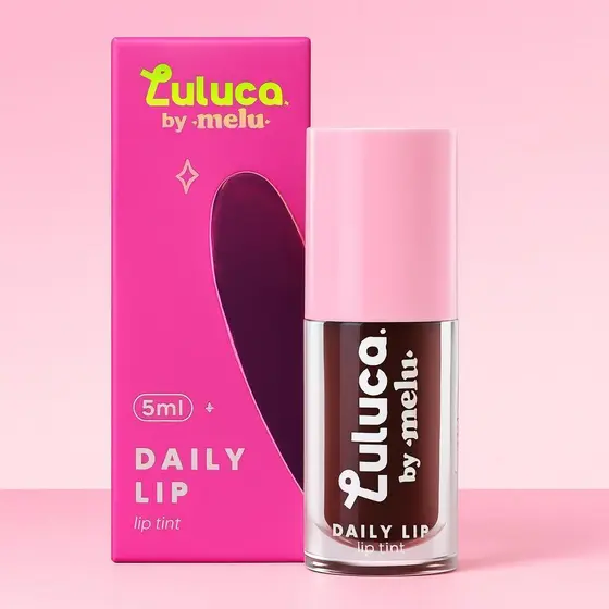 Lip Tint Luluca By Melu Daily Lip – Cor Intensa e Brilho Natural Para Lábios Perfeitos
