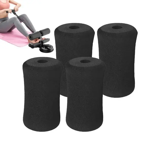 Rolo De Espuma Para Exercícios Conjunto De 4 Capas De Tubo De Almofada De Barra Portátil Acessórios De Ginástica Em Casa