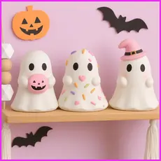 Pequenas Estatuetas Fantasmas 3 Peças Decoração De Mesa De Halloween Escultura Para Proprietários alpiert2br
