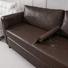 50cmx120cm Marrom Escuro Adesivo Auto-Adesivo de Tecido de Couro Sofá de Reparo de Sofá de Couro