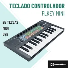 Teclado Controlador FlKey Mini 25 Novation Teclado Controlador Midi Teclado Controlador Usb