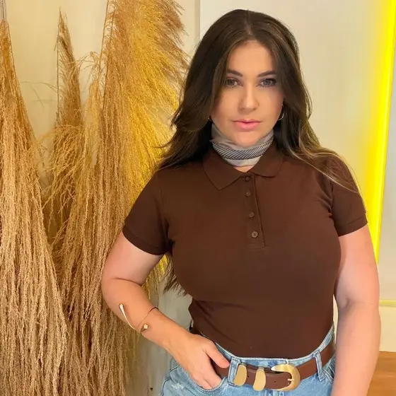 Camisa Polo Piquet com Elastano Feminina Dia a Dia, uniforme Basica
